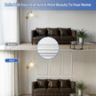 KESHWELL Premade Wall Panels,6 Frame Wall Panels for Interior Wall Decor,Accent Molding Kit,Pre-Cut Wainscoting Panels,Wall Molding Trim for Home Bedroom Livingroom Decor (6 Set,54 x 24'',24x24'')