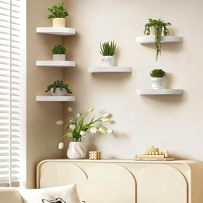 Olakee Floating Shelves for Wall Set of 3, 15.4