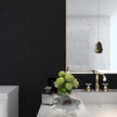 MelunMer Black Peel and Stick Wallpaper 393In L 15.7In W Self Adhesive Removable Wallpaper for Bathroom/Bedroom Modern Contact Paper Silk Textured Black Contact Paper for Cabinets Shelf Waterproof