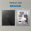 8x10 Picture Frame Glass 2 Pack, Sparkly Glitter Photo Frame 8 x 10 Mirror Crystal Wedding Gift Wall and Tabletop Display