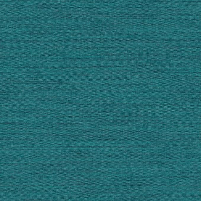 Tempaper Textured Teal Green Horizontal Faux Grasscloth Removable Peel and Stick Wallpaper, 20.5 in X 16.5 ft, Made in The USA