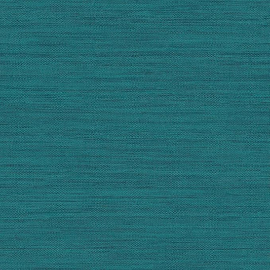 Tempaper Textured Teal Green Horizontal Faux Grasscloth Removable Peel and Stick Wallpaper, 20.5 in X 16.5 ft, Made in The USA