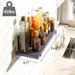 Fixwal Floating Shelves Set of 5, Width 4.7 Inches Wall Shelves, Rustic Wood Wall Storage Shelves for Bedroom, Living Room, Kitchen, Bathroom (Grey)