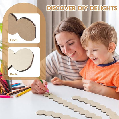Novabright Unfinished Round Decorative Wood Trim Pre-Cut Wood Molding Cute DIY Moulding Trim Decorative Wainscoting Panel for Home Wall Cabinet Shelf Window Door, 60 x 36 Inch
