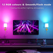 Ouyulong Battery Operated Wall Sconces Set of 2, Wireless Rechargeable Dimmable Wall Light with 5600mAh RGB Bulb and Remote for Bedroom, Living Room, Hallway 19in Gold
