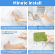 Diesisa 2pc Acrylic Wall Mount Organizer, Adhesive Cabinet Door Organizer,Acrylic Bathroom Shelves for Wall,No Drilling Hang Walls,with Self Adhesive Tape, for Bathroom, Kitchen, Living Room-Green