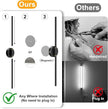 Battery Operated Wall Sconces Set of 2, Dimmable 6000mAh Rechargeable Wall Lights, LED Wall Lamp with Remote Control
