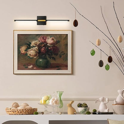 28 In Wall Sconces Set of 2 Battery Operated,10000mAh Black Gold LED Wireless USB Rechargeable Wall Light with Remote Control,360° Rotation LED Dimmable Picture Lamp for Hallway Living Room