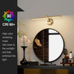Picture Light for Wall, Dimmable Battery Operated Art Light, Picture Frame Light with Remote & Timer, Cordless Wall Sconce with 3 Colors Temperature for Pantings, Photo Gallery(Brass, 23.6inch)