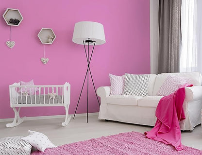 118''x15.7'' Pink Wallpaper Solid Color Pink Peel and Stick Pink Contact Paper for Cabinets Self-Adhesive Removable Girls Bedroom Kids Room Decor Vinyl Roll Matte, (MP25)