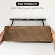 Reclaimed Wood Floating Shelves Real Solid Wood Floating Chunky Natural Floating Shelves Rustic