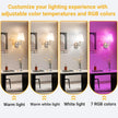 Peel and Stick Wall Sconces, Stick On Wall Sconce Set of 2, Battery Operated Wireless Wall Light, No Drill Adhesive Wall Lamp, Corn Bulb with 10000mAh Rechargeable Battery, Bedroom Wall Decor