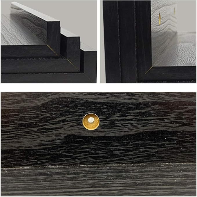 Lavezee 36 Inch Black Floating Wall Ledge Shelves Set of 3, Photo Picture Ledge Shelf with Lip for Office, Bedroom, Living Room, Kitchen