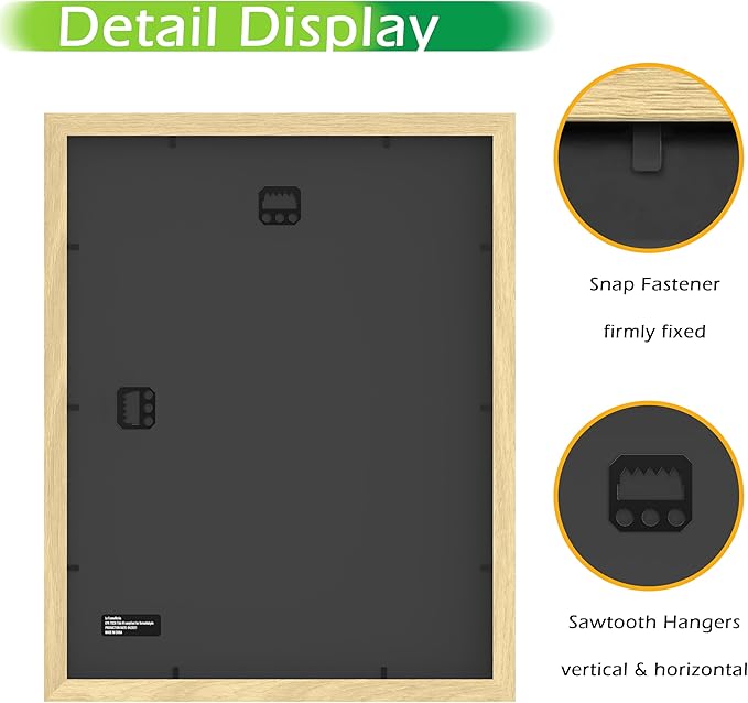 FrameWorks 2-Pack, 11x14 Matted to 8x10 Picture Frame, Natural Oak – Classic Wooden Photo Frame with Tempered Glass, Modern Matte Finish for Prints, Posters, Certificates & Wall Decor – Gallery-Ready