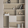 Arthome Wood Slat Wallpaper 17''x240'' Peel and Stick self Adhesive Wood Wallpaper PVC Vinyl Decorative Removable Wallpaper Waterproof Faux Wood Grating Stripe Contact Paper for Living Room (Oak)