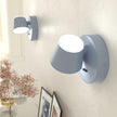 URSOLA Wall Light Set of Two, LED Wall Sconce with On/Off Switch USB Charging Port 110 Volt Hardwired Wall Lamp 350 Rotatable Up Down Sconces Wall Lighting (Blue)