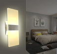 KICAAO Modern Wall Sconces Set of Two, Led Wall Light 10w, 2700k Warm Light Up Downlight, Hardwired Acrylic Wall Light Lighting, Suitable for Living Room Corridor Bedside (Warm Light 2700K 2Pack)
