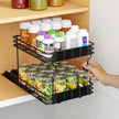 SpaceAid Pull Out Spice Rack Organizer for Cabinet, Heavy Duty Slide Out Seasoning Kitchen Organizer, Cabinet Organizer, with Labels, 8.5