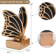 Vintage Brass Butterfly Bookends,Resin Book Ends for Shelves,Heavy Duty Decorative Bookends,Creative Book Stopper Holder Decor for Desk Home Office,Shelf Decoration,Gifts for Mother's Day