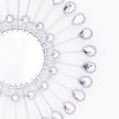 Silver Mirrors 3 PCE, 9 inchSunburst Mirror Hanging Wall Decor, Valentine Decorative Mirror Wall Art, Round Mirrors for Bedroom Living Room Bathroom Kitchen, Warming Valentine Gifts