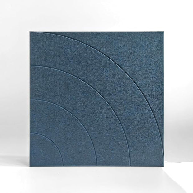 21.65" Large Square Acoustic Panels 4-Pack - Sound Absorbing Wall Panels, Noise Reducing Soundproof Decorative Felt Tiles for Home Office, Studio, Living Room - Prussian Blue