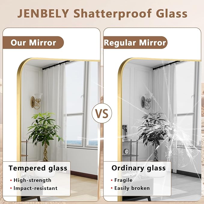 Brushed Gold Mirror, 24