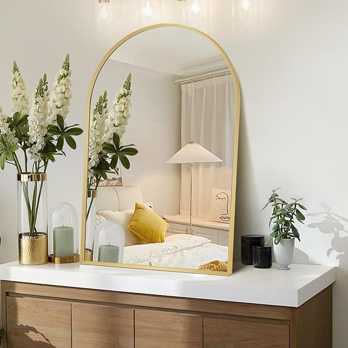 Arched Wall Mirror for Bathroom, 24