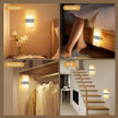 Motion Sensor Rechargeable Light, White LED Closet Light with USB-C Charging, Magnetic Mount, Auto On/Off for Hallway, Bathroom, Pantry, Under Cabinet, Battery Operated