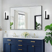Modern LED Wall Sconce, Black Indoor Wall Light Fixtures, 6000K Cold White Wall Mounted Lamp Set of 2, Acrylic Wall Sconce Lighting for Hallway, Bedroom, Stairway, Corridor, Bathroom