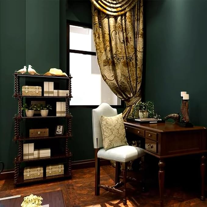 Yancorp 120" Matte Green Contact Paper - Peel & Stick Wallpaper, Removable Solid Green for Cabinets & Countertops (16"x120")