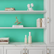 Livelynine 15.8x394 Peel and Stick Wallpaper Solid Color Texture Wall Paper Pastel Contact Paper Removable Stick on Wallpaper for Bedroom Girls Boys Room Kids Classroom Aqua Blue Green Vinyl Wrap