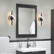LED Wall Sconces Indoor, 12W LED Wall Mount Lights, Modern Spiral Wall Lamp, 3000K Warm White LED Light Fixture for Stairs Living Room Bedroom Aisle Hallway (Warm White, Black)