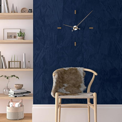 30" x 160" Large Self Adhesive Velvet Wallpaper Blue Flocking Liner Blue Felt Fabric Wallpaper Peel and Stick for Bedroom Walls Soft Velvet Paper Drawer Flock Felt Contact Paper for Jewelry