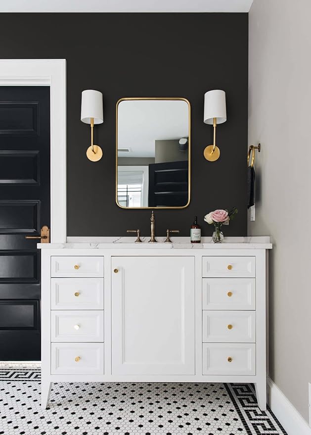 15.7" x 118" Peel and Stick Wallpaper Matte Black Contact Paper for New Environmentally Friendly Materials Thickening Waterproof Upgrade Black Wallpaper for Countertops Bathroom Kitchen Cabinet