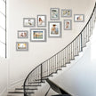 Picture Frames, Made of Real Glass and Wooden Frame, Gallery Photo Frames Set of 10 for Collage Wall Decor, Multi Sizes Including 8x10, 5x7, 4x6 for Mounting or Tabletop Display, Grey