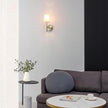 Globe Electric 51861 Clarissa 1-Light Wall Sconce, Matte Brass, White Fabric Shade, Bulb Not Included