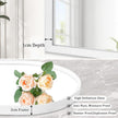 Arch Bathroom Mirror, Wall Mounted Mirrors, White Vanity Wall Mirror Metal Frame Home Decor for Bedroom, Entryway, Living Room 26