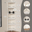 6 Tier Corner Shelf Stand, 54.4