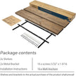 BGMG 30 inch Distressed Walnut Floating Shelves for Wall,High End Solid Real Wood 30 in Floating Shelf,Rustic Wooden Wall Mount Shelves Set of 2,Heavy Duty Bracket,30x6.7x1.25 inch