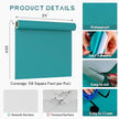 VEELIKE Thick Turquoise Blue Wallpaper Peel and Stick Blue Contact Paper for Cabinets Desk Furniture Accent Walls 24''x354'' Self Adhesive Removable Teal Wallpaper for Bedroom Bathroom Living Room