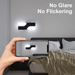 Modern LED Wall Sconce, Black Indoor Wall Light Fixtures Set of 2, 8W Acrylic Wall Mounted Lamp, 6000K Cold White Wall Sconces Lighting for Hallway, Bedroom, Stairway, Corridor, Bathroom