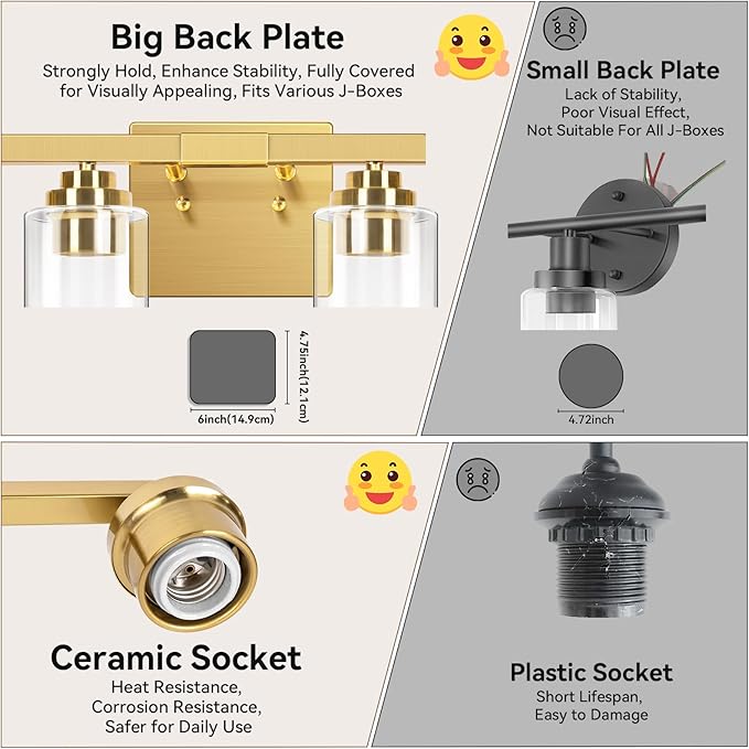 4-Light Bathroom Light Fixtures, 27
