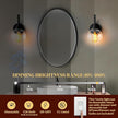 1-Light Bathroom Wall Sconces,Matte Black Sconces Wall Lighting with Clear Glass Shade,Modern Vanity Light Fixtures,Indoor Lamp Wall Mount Light for Mirror, Bedroom