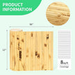 Natural Bamboo Wall Panel for Interior Wall Decor, Renewable Pole Wrap Wainscoting Paneling for Wall Ceiling Furniture Cabinet Office, 12 x 96 Inch, Light Burned