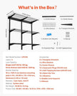 VEVOR 3-Tier Heavy Duty Wall Garage Shelving, 1 x 3 ft Steel Wall Mounted Shelving Unit, 11 x 36 Inch Per Shelf Floating Storage Metal Rack for Garage with 450 lbs Total Weight Capacity, Black