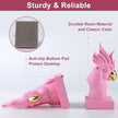 Pink Parrot Decorative Bookends,Set of 2 Cute Bird Animal Sculpture Book Ends to Hold Hevay Duty Books,Unique Resin Statues Book Stopper for Home Office Desk Bookshelf Decor
