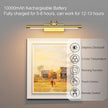 Cordless Picture Light with Remote, Battery Operated Wall Sconce for Artwork, 3 Colors Painting Light Dimmable and Timer, Wireless Art Light for Display (Gold)