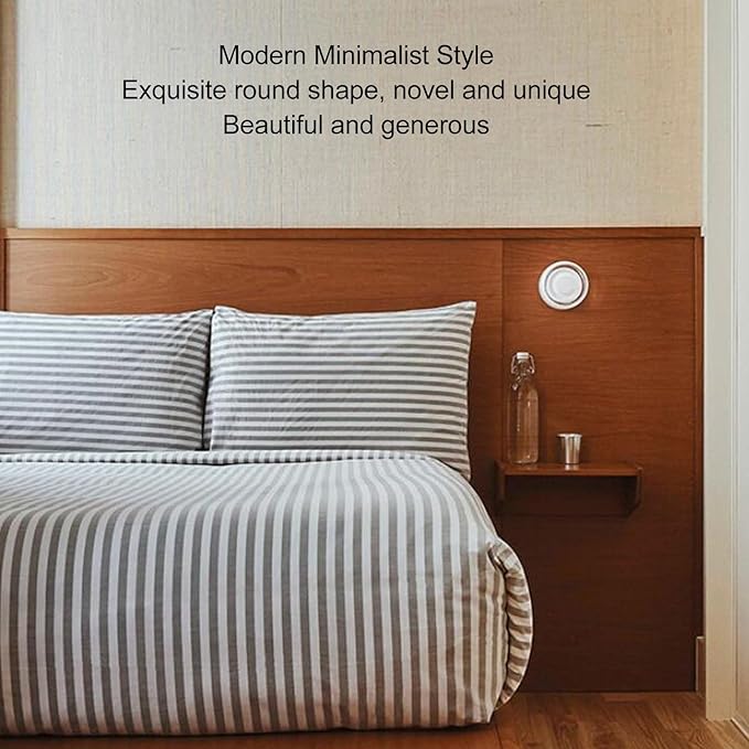 flexman Modern Indoor LED Wall Sconce, 3000K Warm LED Minimalist Round Wall Lamp, 5.5 X 2.7 Nordic Style Acrylic Wall Lights for Living Room Bedroom Corridor Verandahs