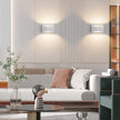 Aipsun Aluminum Modern Indoor LED Wall Sconce Interior Wall Lights 1 Pack Hardwired Up and Down Wall Mount Light for Living Room Bedroom Hallway Corridor Warm White 3000K(with G9 Bulbs)