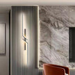 Modern LED Wall Lights, 3 Color Temperature Minimalist Wall Sconce Lighting, Wall Light Fixtures Sconce for Bathroom Bedroom Living Room Black (100cm)